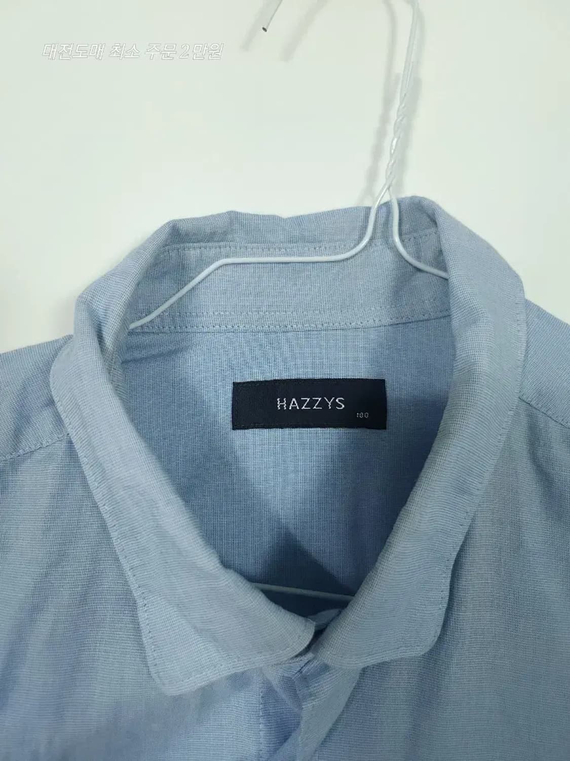 헤지스 블루 반팔 셔츠 상품이미지3