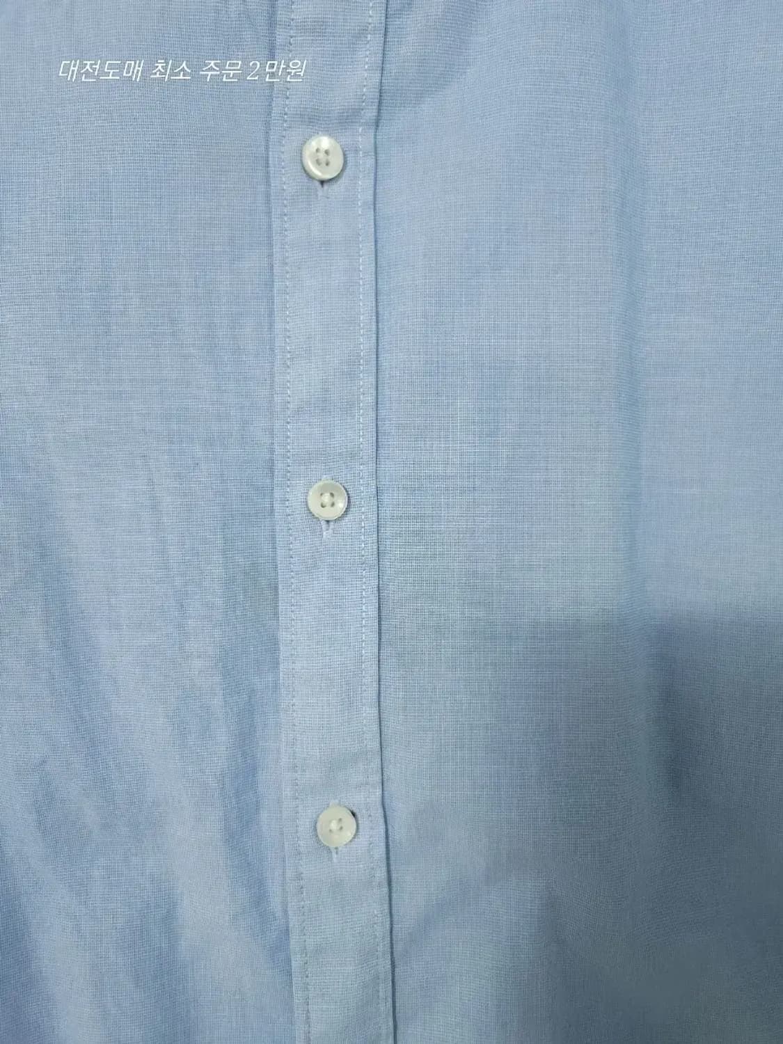 헤지스 블루 반팔 셔츠 상품이미지4