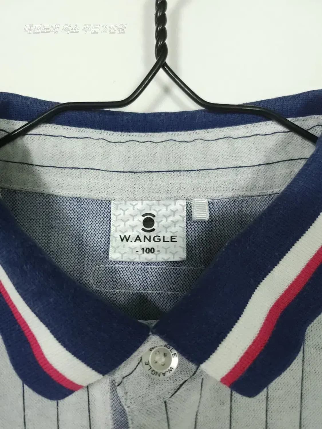 [빈폴] 회색 스트라이프 반팔 폴로티 상품이미지3