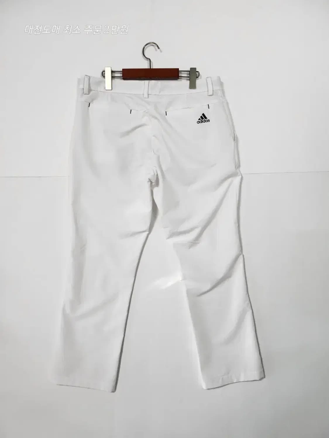 아디다스 화이트 Three Stripe Life 바지 상품이미지2