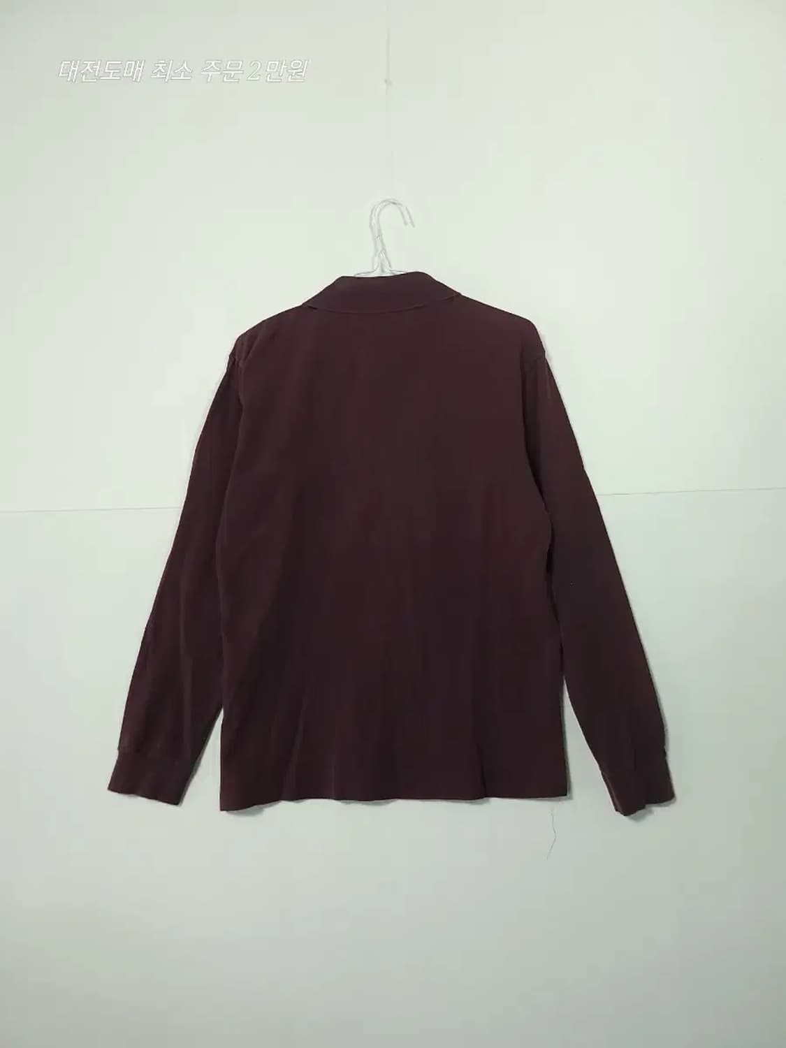 라코스테 긴팔 카라티 버건디 상품이미지2