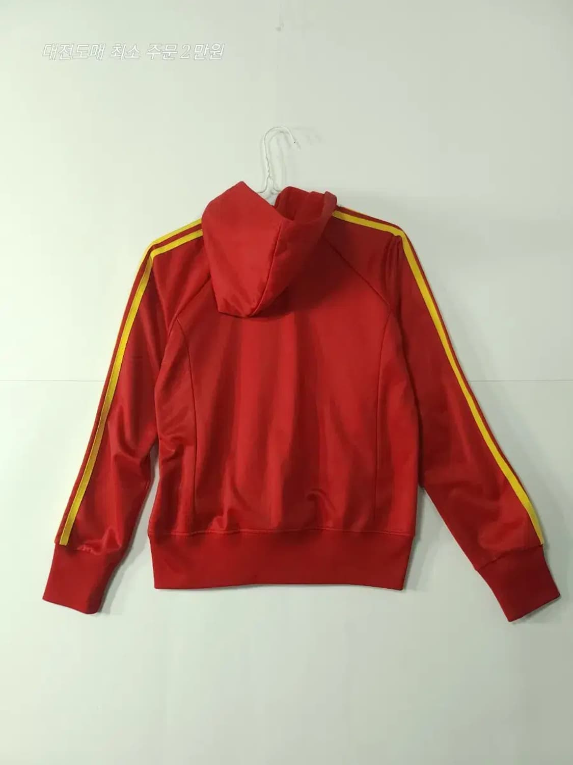 아디다스 후드 집업 레드 오리지날 트레포일 상품이미지2