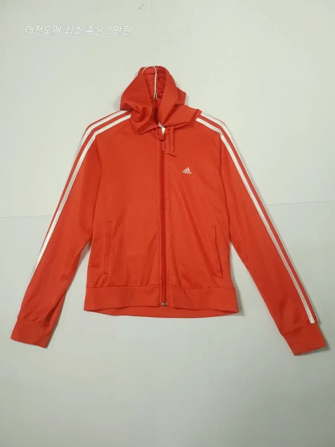 아디다스 삼선 후드 져지 오렌지 상품이미지1