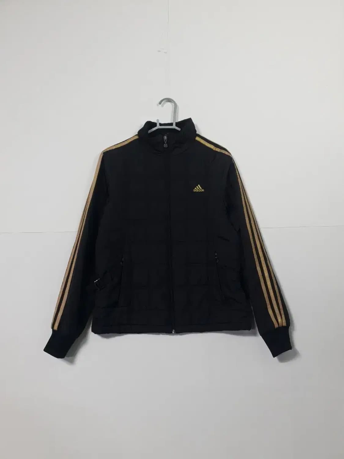 아디다스 삼선 블랙 패딩 퀄팅 점퍼 상품이미지1