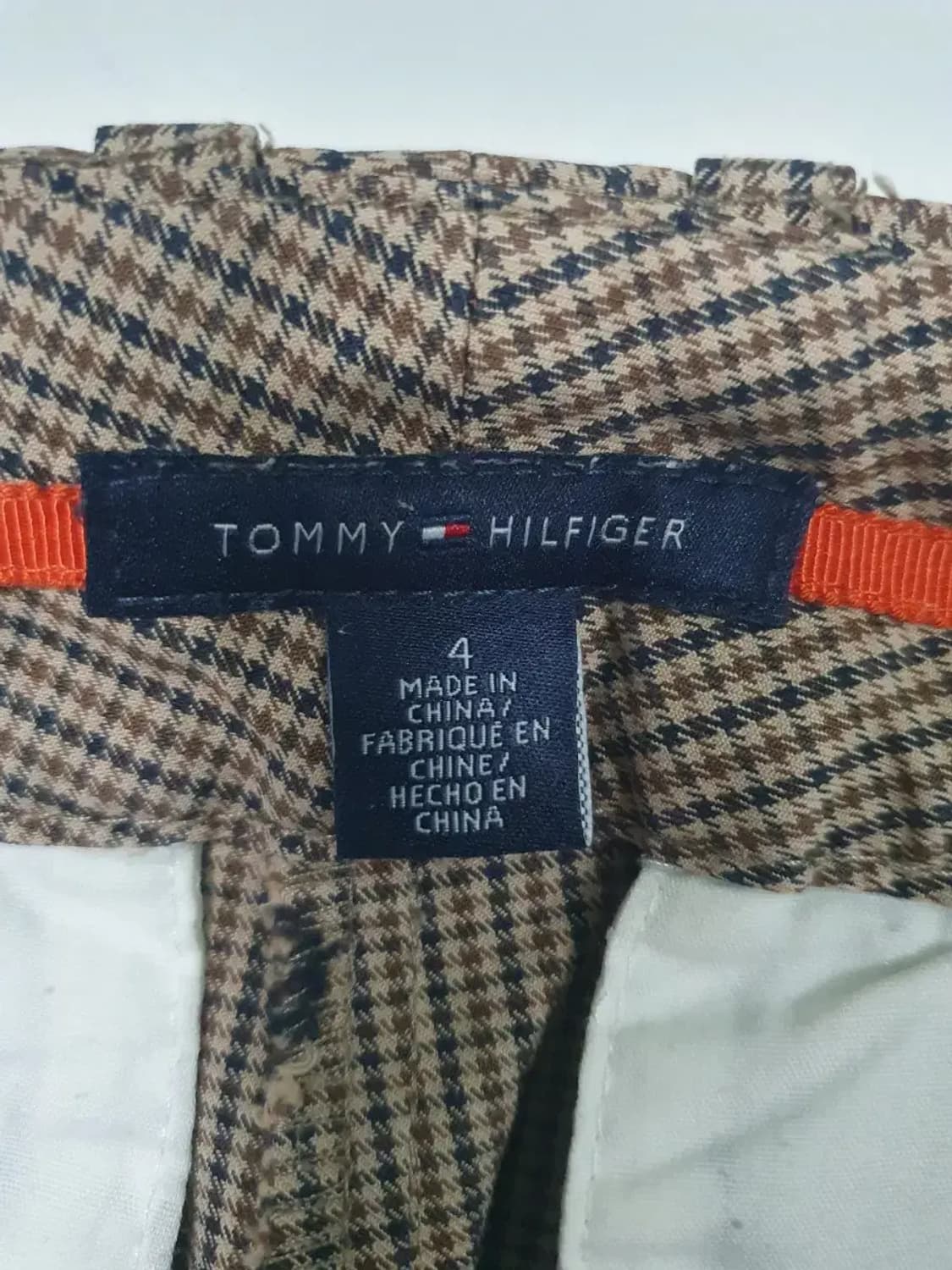 타미 브라운 체크 여성 부츠컷 슬랙스 상품이미지3