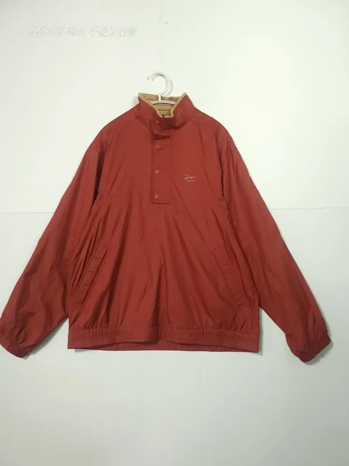닥스 DAKS 하프넥 바람막이 점퍼 레드 상품이미지1