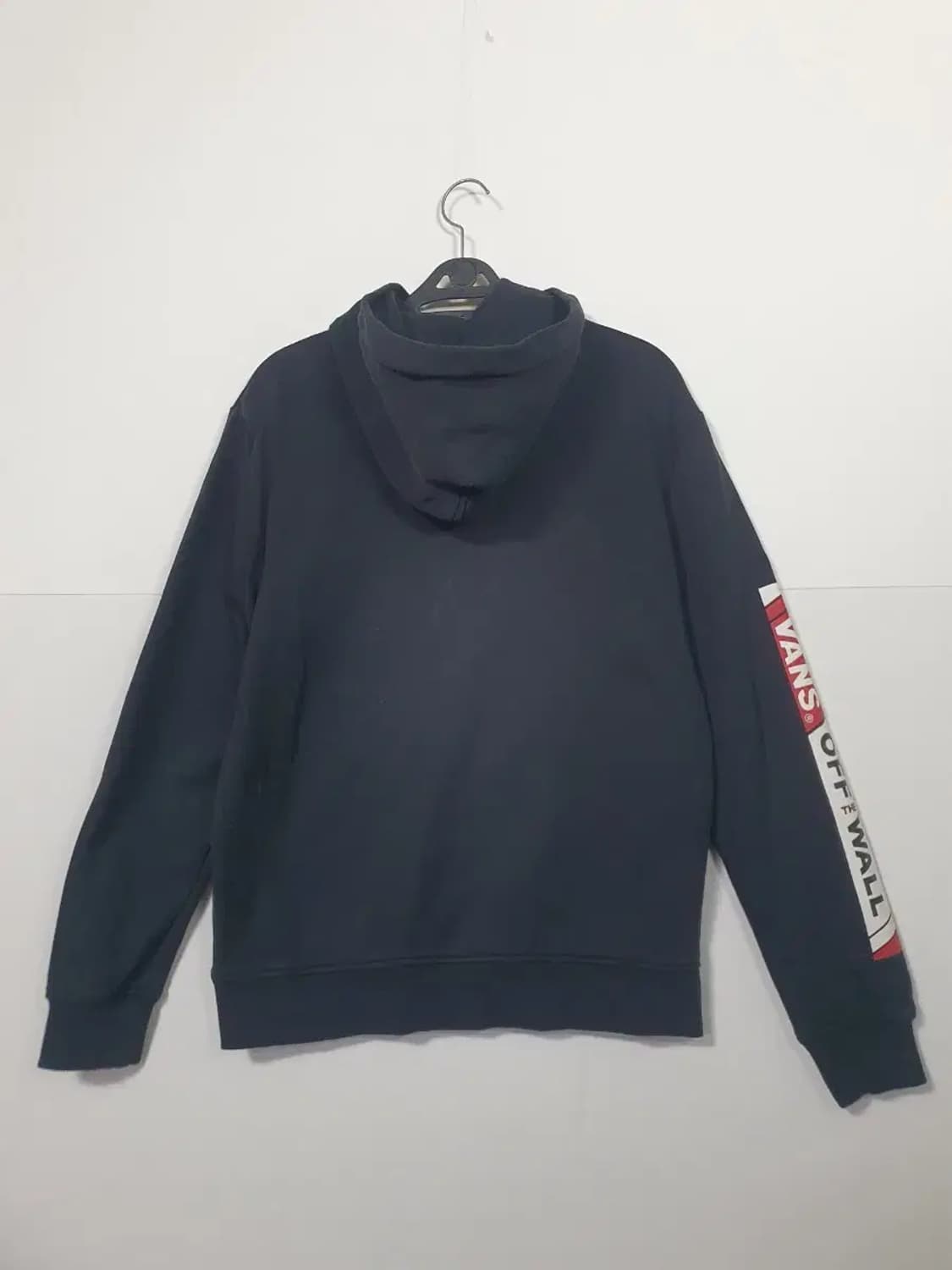 반스 Off The Wall 검정색 후드티 상품이미지2