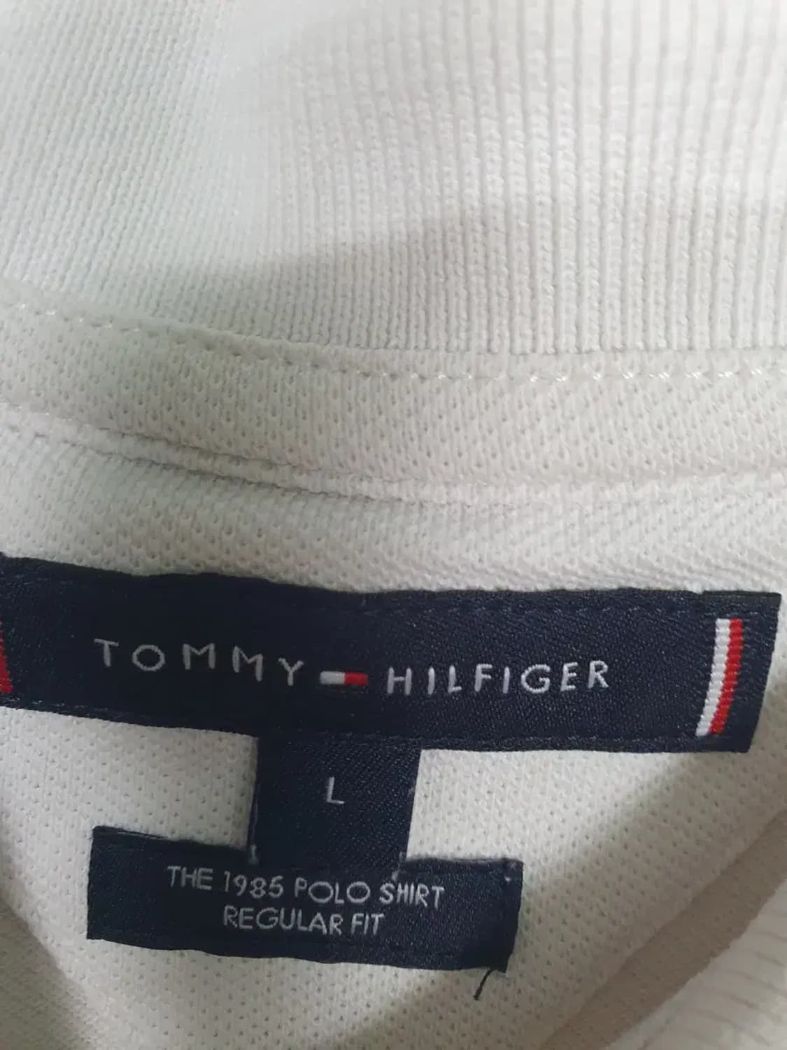 타미힐피거 화이트 반팔 폴로티 상품이미지3
