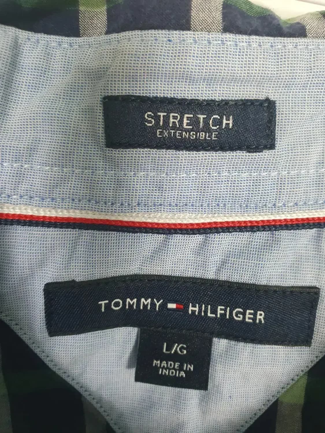 타미힐피거 체크 긴팔 셔츠 남방 상품이미지3