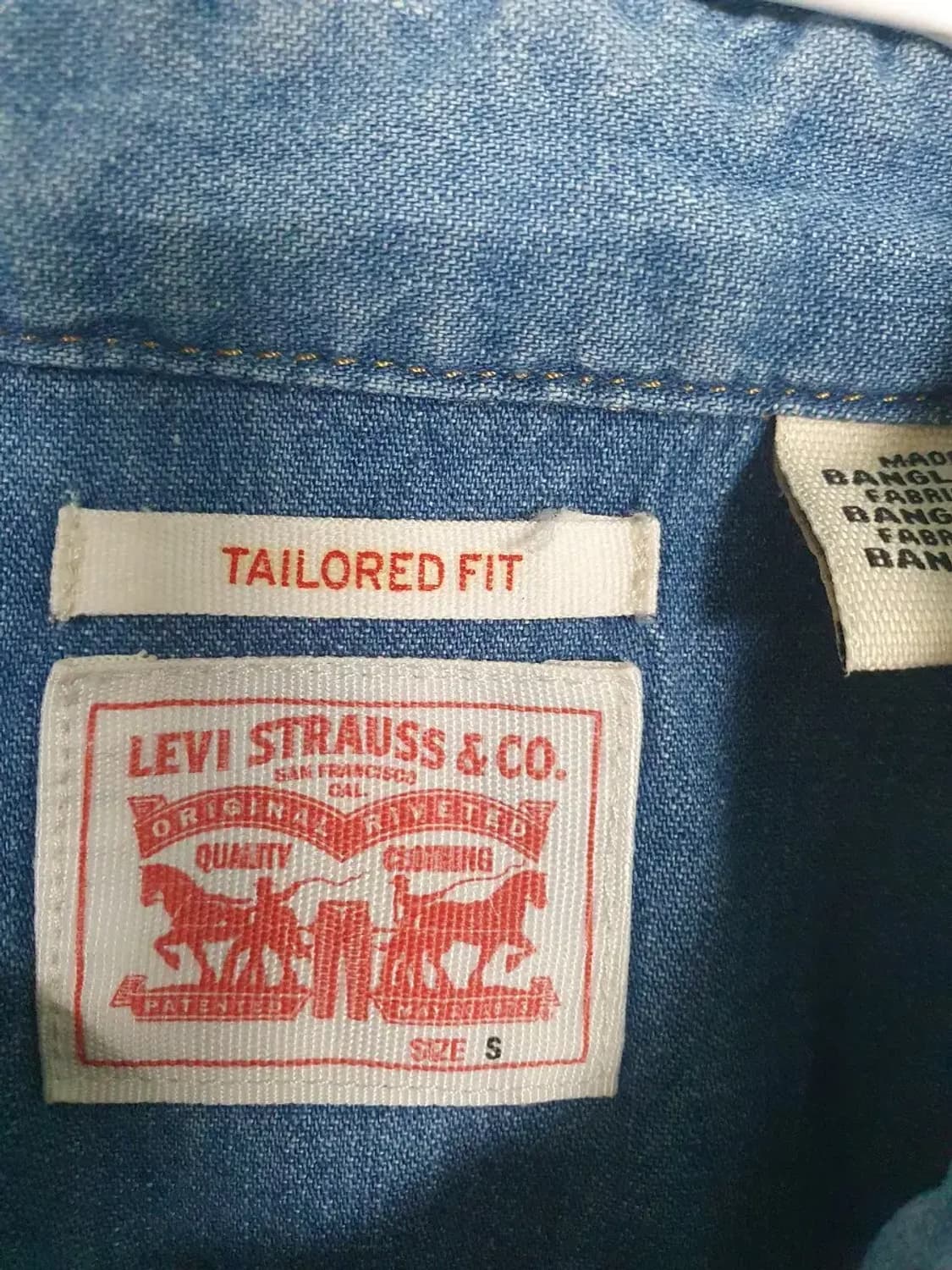 리바이스 데님 긴팔 셔츠 청남방 상품이미지3