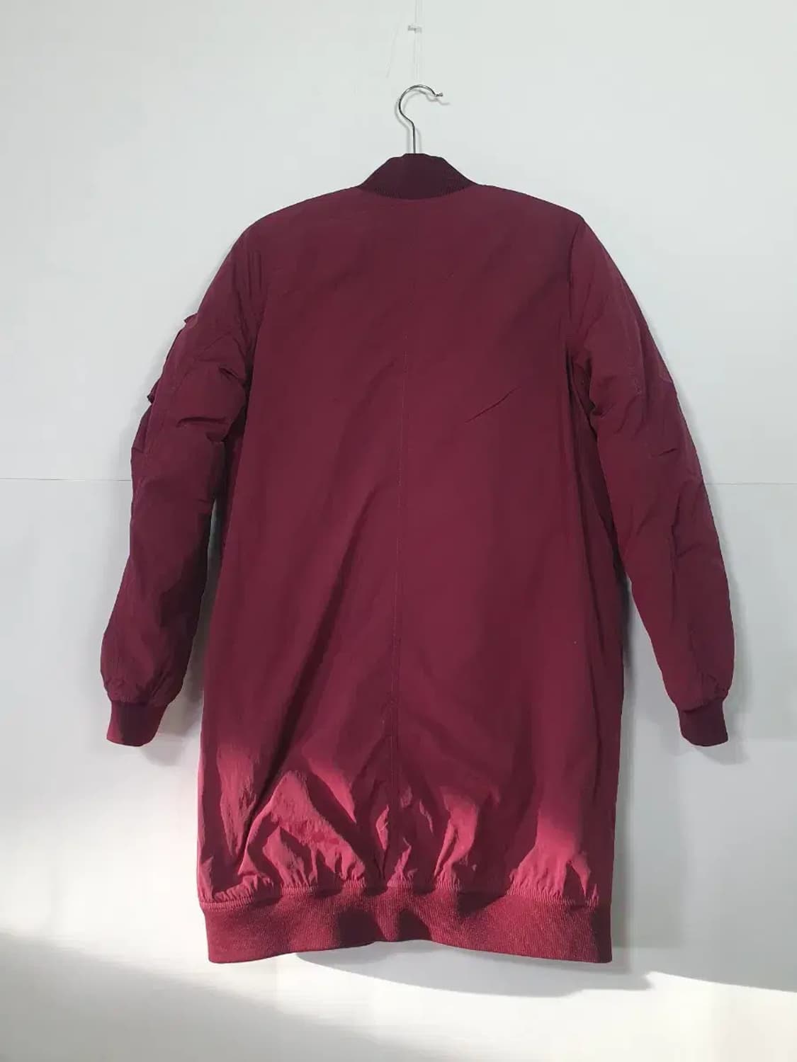 타미힐피거 롱 MA-1 버건디 봄버 자켓 상품이미지2