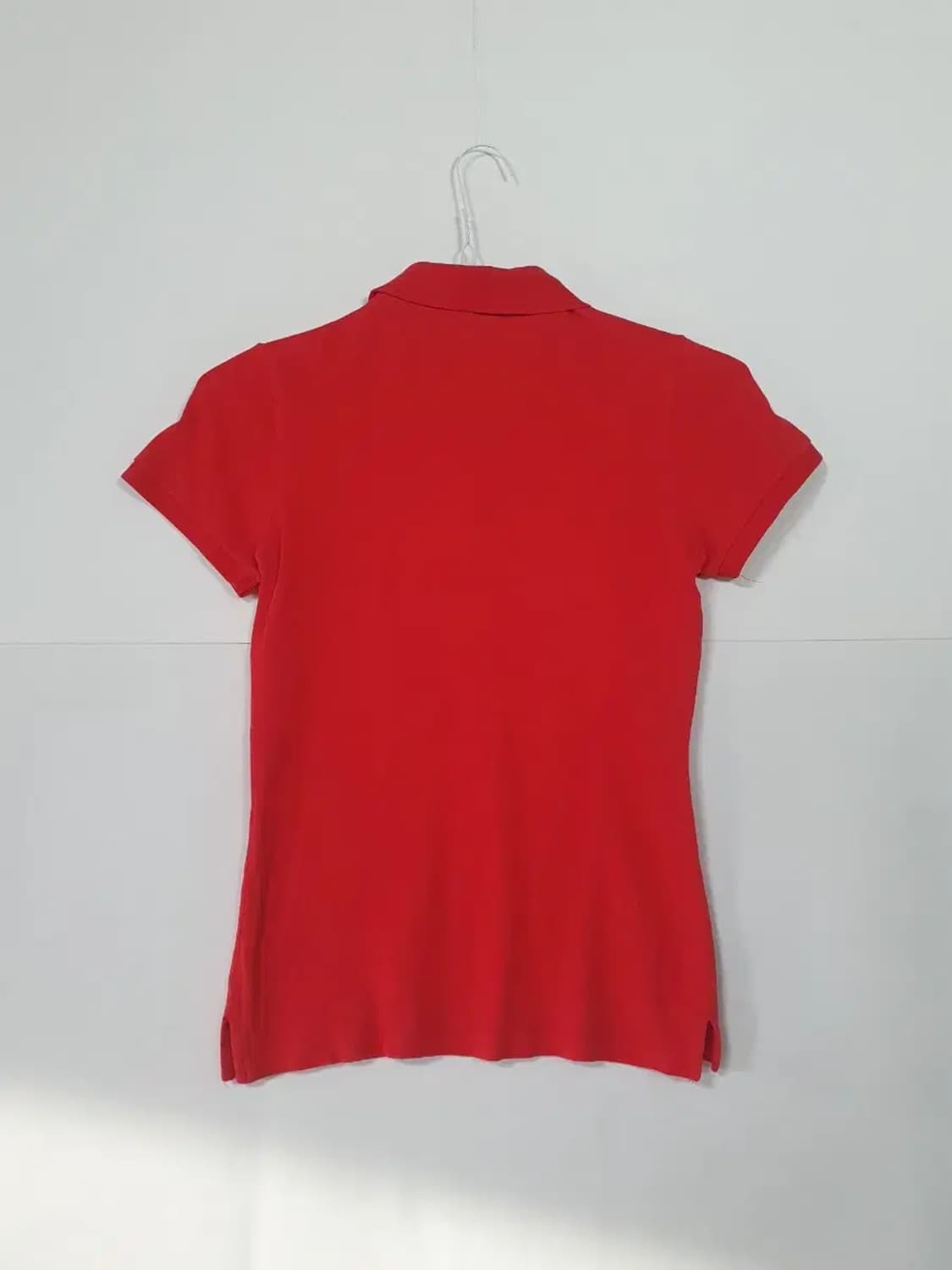 폴로 랄프로렌 여성 레드 반팔 카라티 상품이미지2