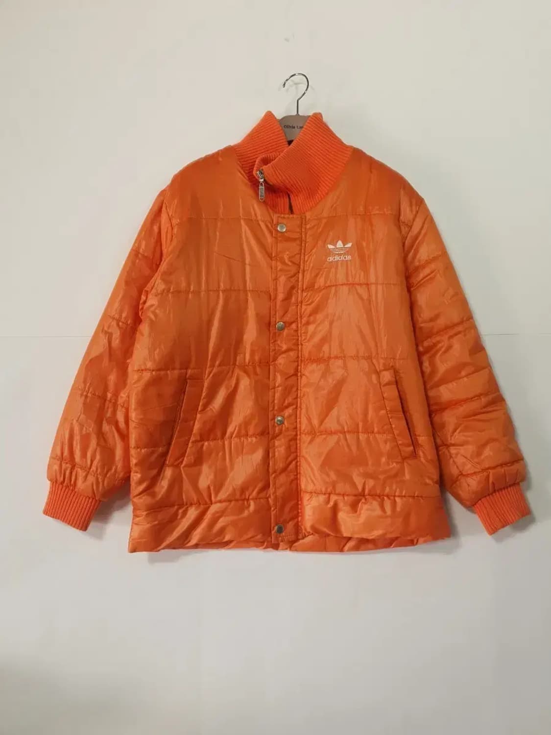 아디다스 오렌지색 패딩 점퍼 상품이미지1