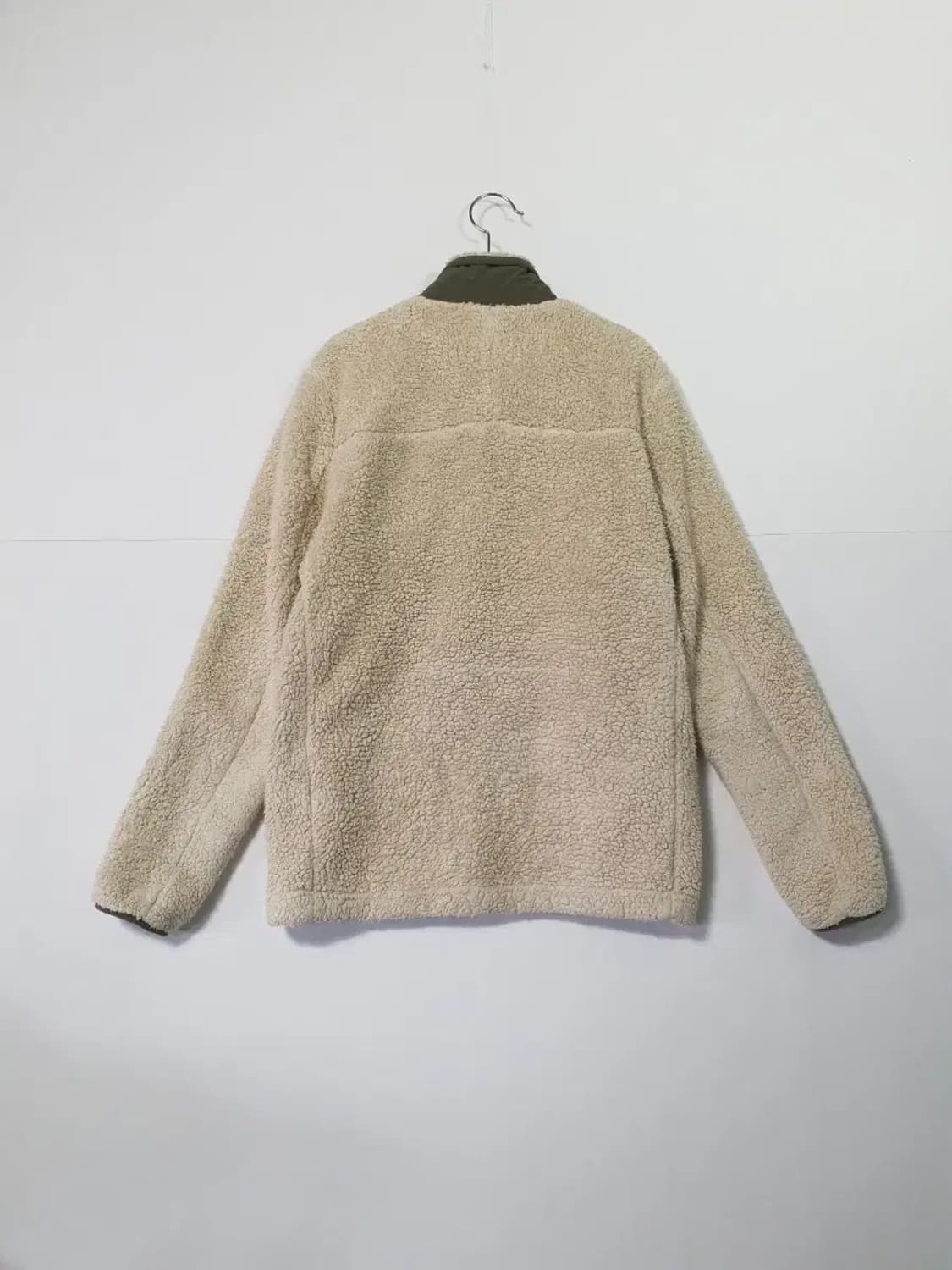 노스페이스 아이보리 뽀글이 플리스 집업 상품이미지2