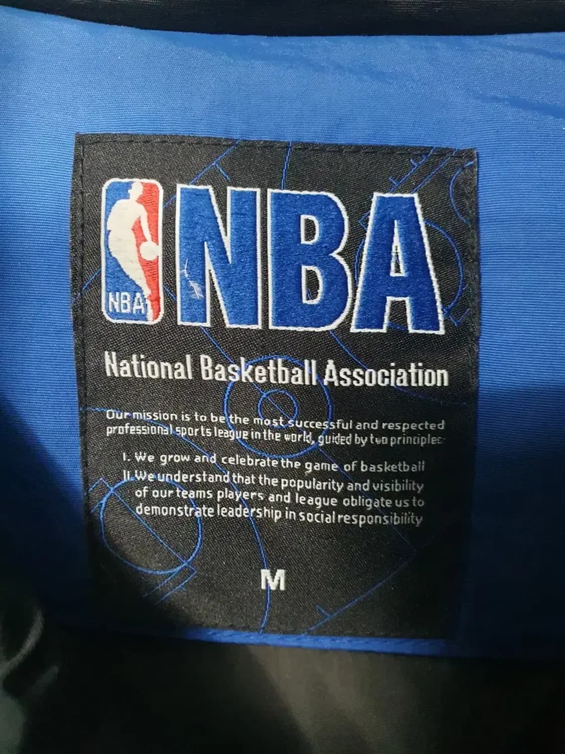 NBA 블루 후드 패딩 코트 상품이미지3