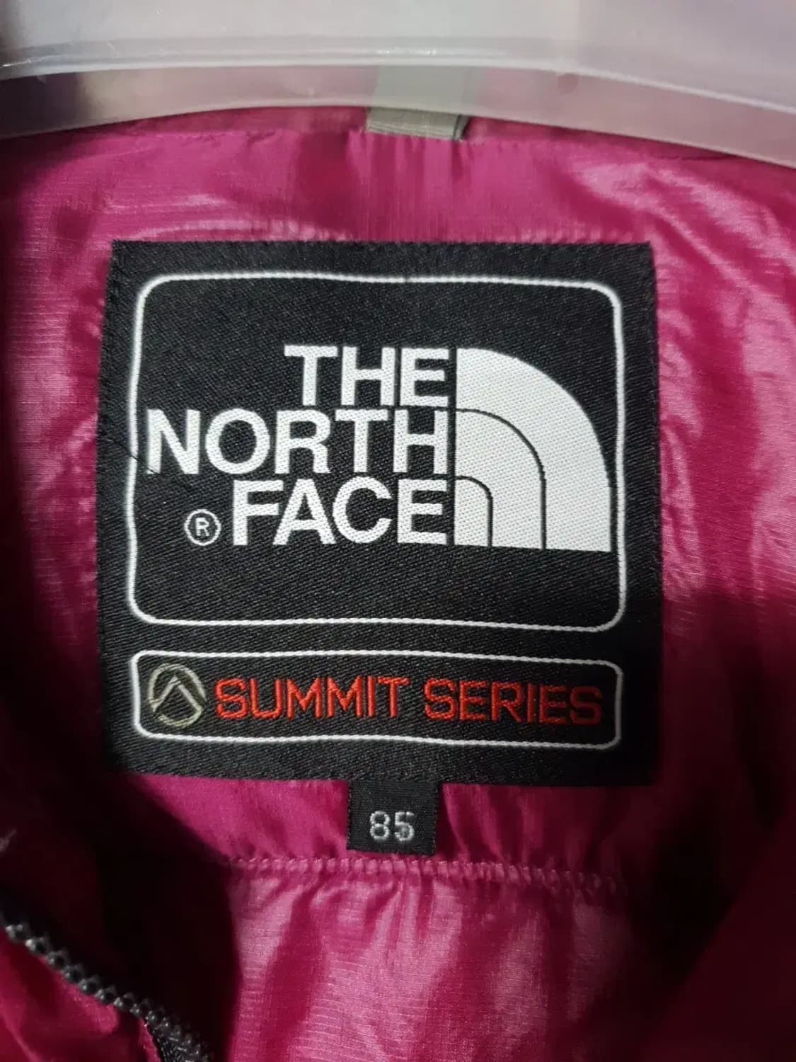 노스페이스 여성용 핑크 패딩 점퍼 상품이미지3