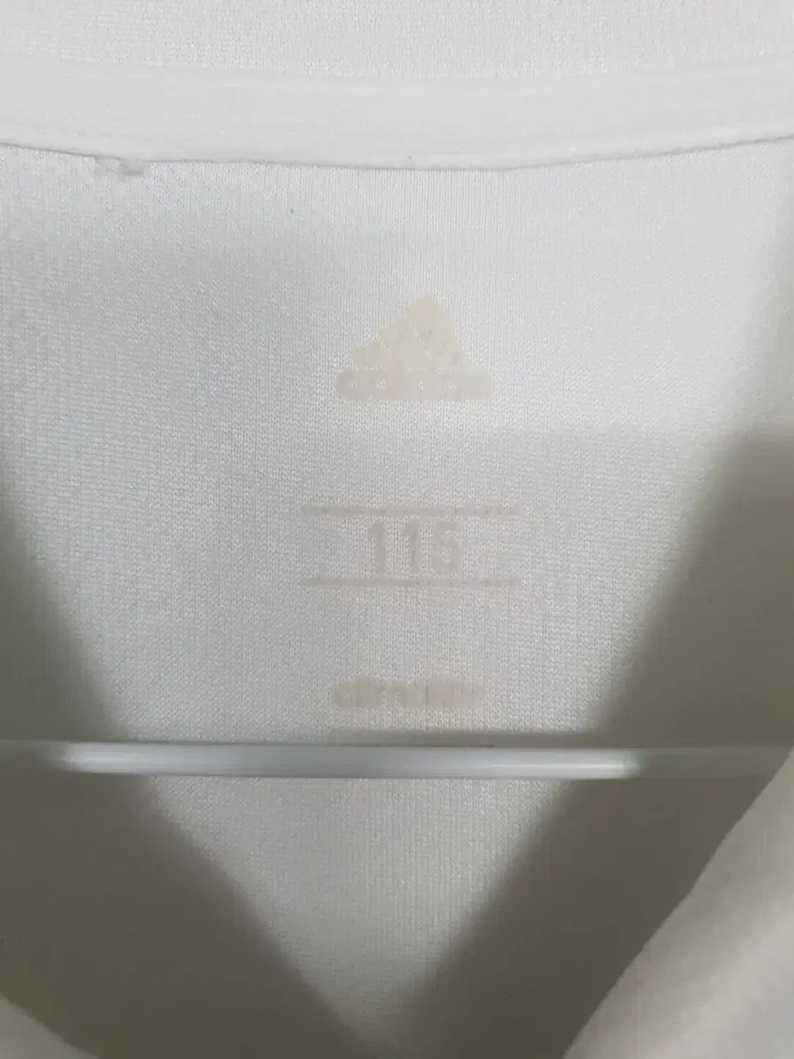 아디다스 삼선 흰색 반팔 카라티 상품이미지3