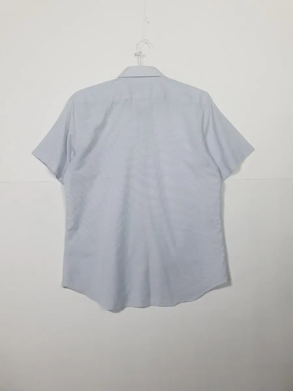 닥스 남성 반팔 스트라이프 셔츠 하늘색 상품이미지2