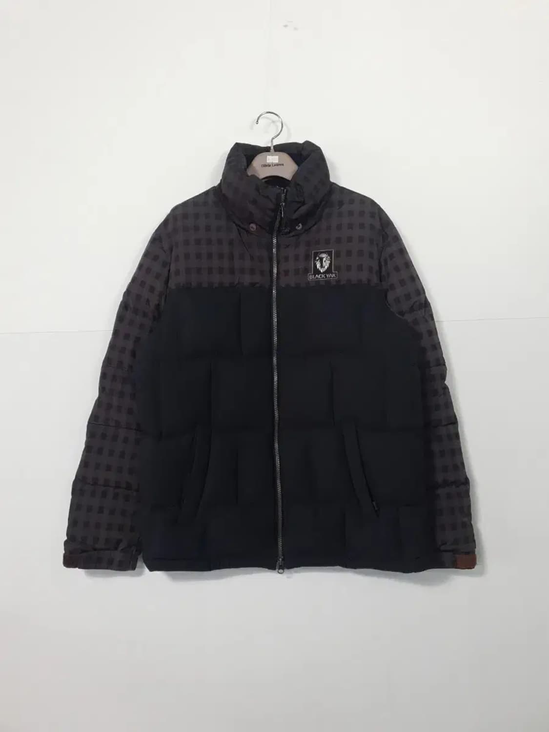 블랙야크 체크 배색 패딩 점퍼 상품이미지1