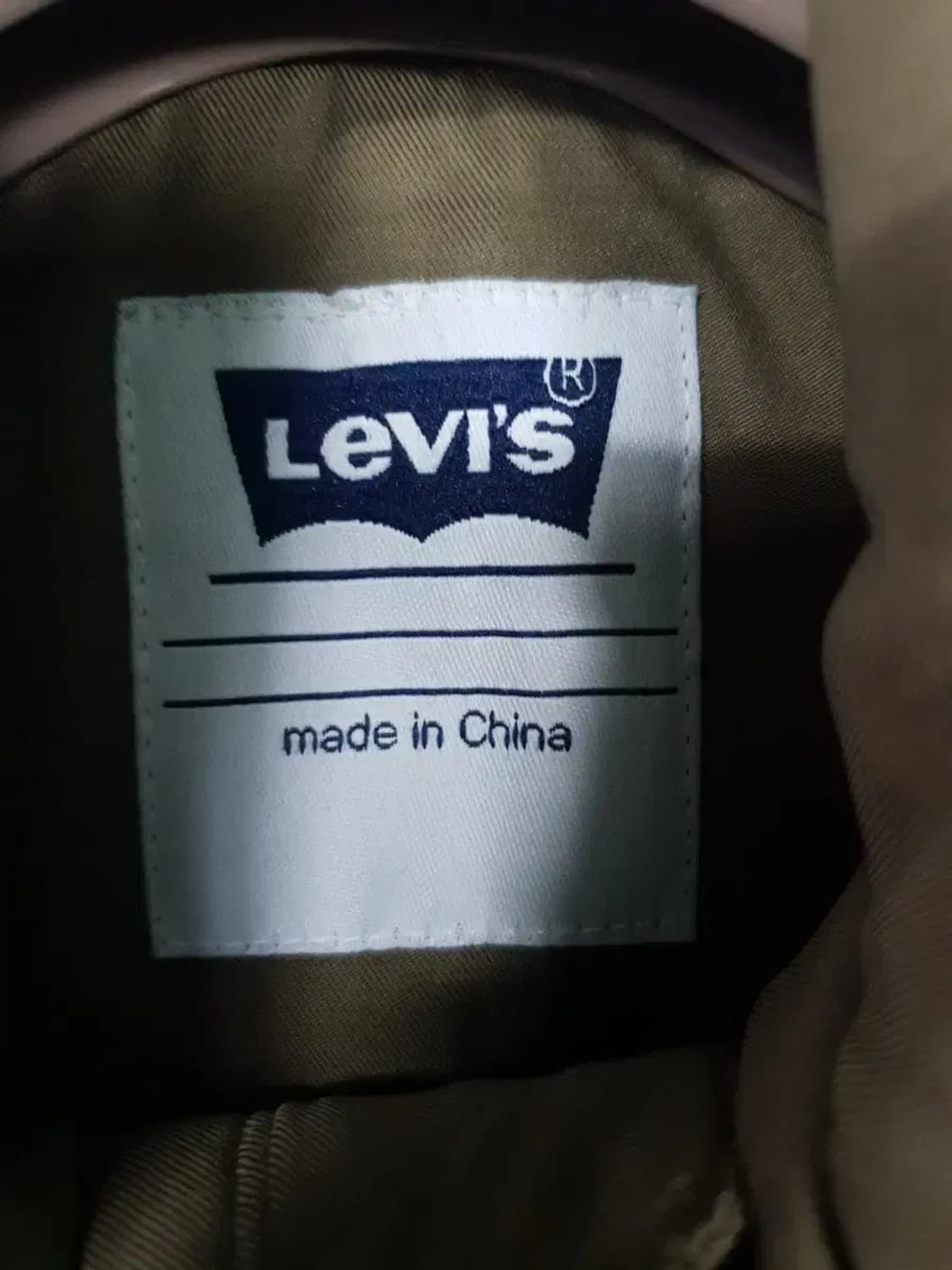 리바이스 배색 야상 점퍼 카키/네이비 상품이미지3