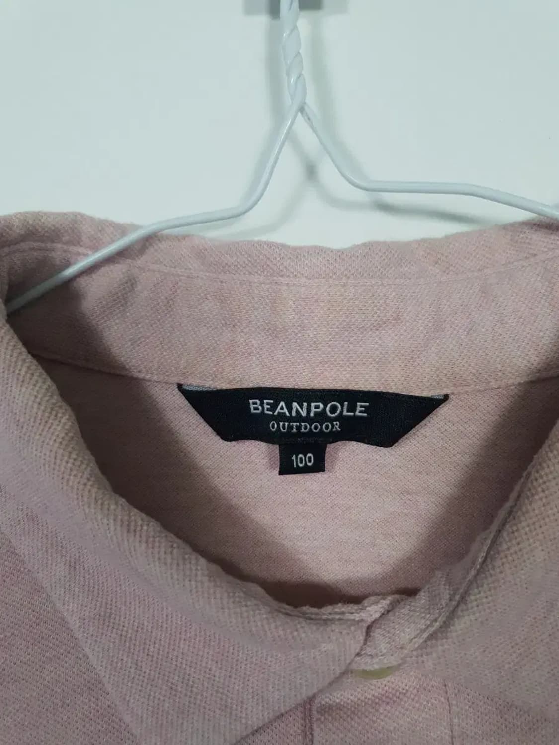 빈폴 핑크색 긴팔 카라티 상품이미지3