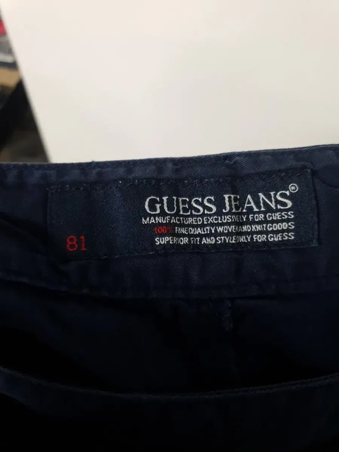 게스 진 네이비 면바지 남성용 팬츠 상품이미지3