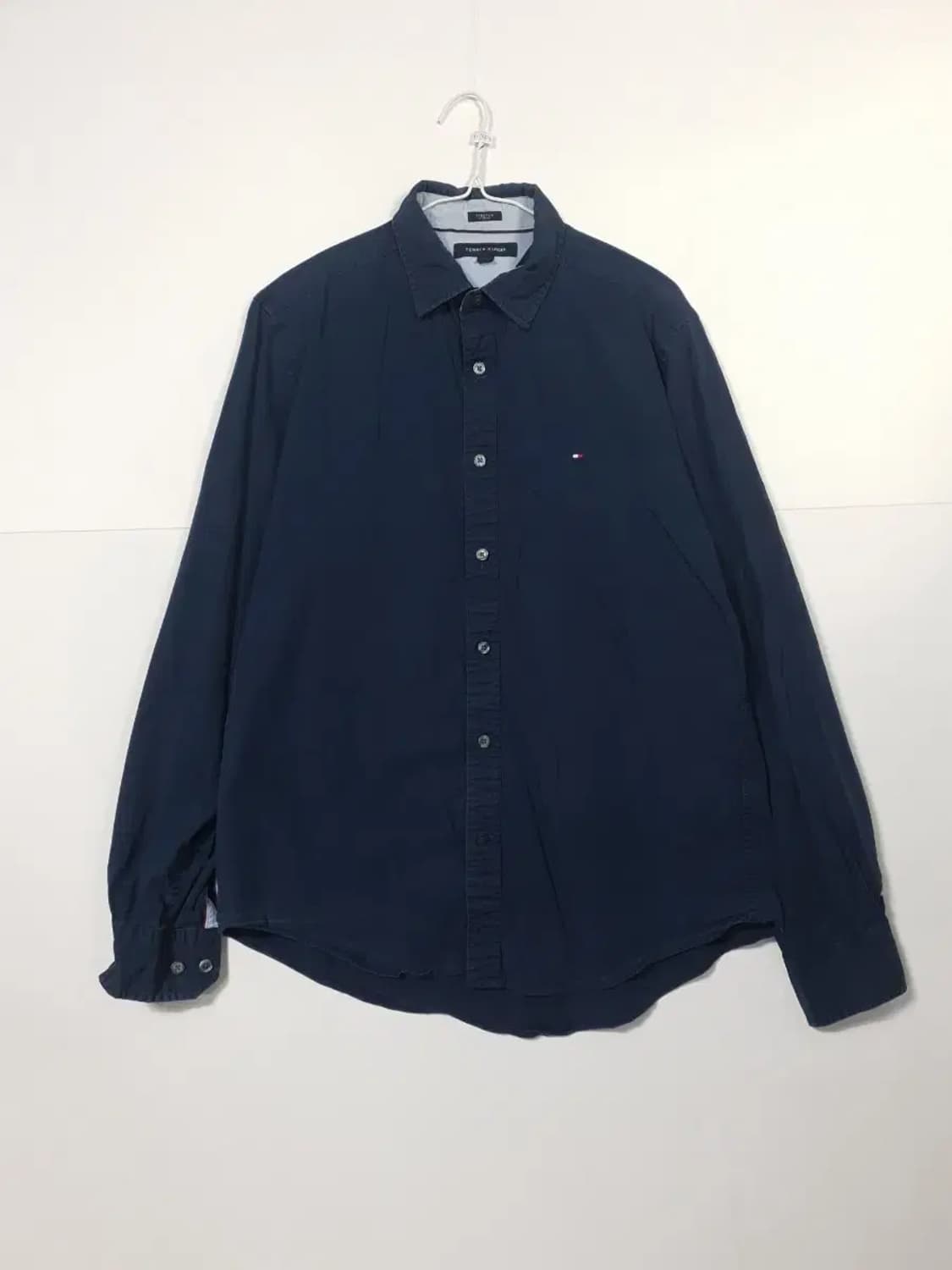 타미힐피거 빈티지 네이비 긴팔 셔츠 상품이미지1