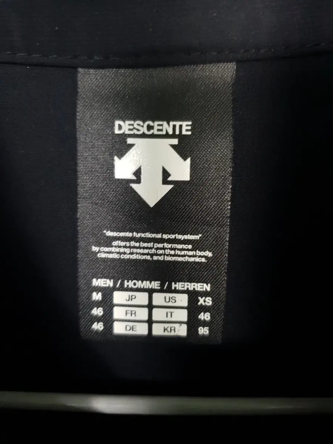 데상트 스위스 트라이애슬론 블랙 자켓 상품이미지3