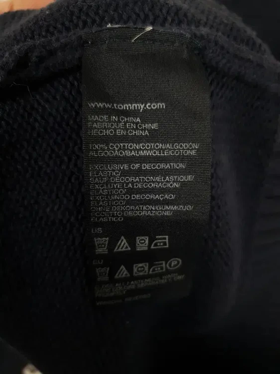 타미힐피거 TOMMY 자수 모크넥 가디건 네이비 2400043 상품이미지10