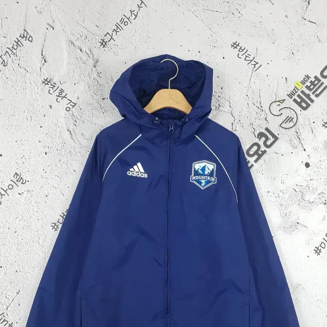 아디다스 ADIDAS 바람막이 자켓 네이비 3800002 상품이미지3