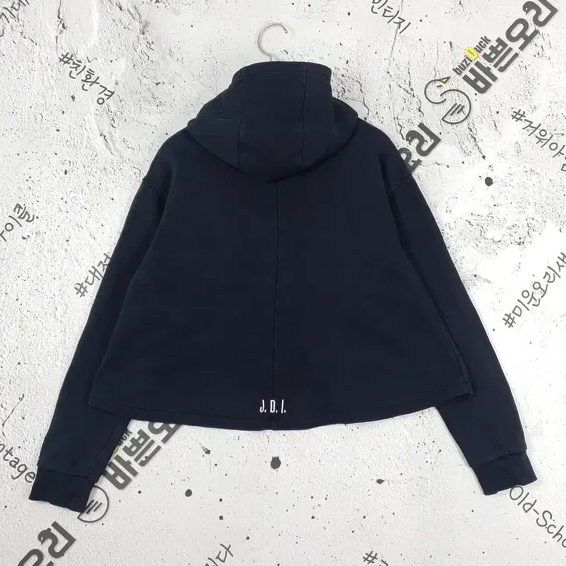 나이키 NIKE 크롭 후드 티셔츠 빈티지 블랙 2300156 상품이미지2
