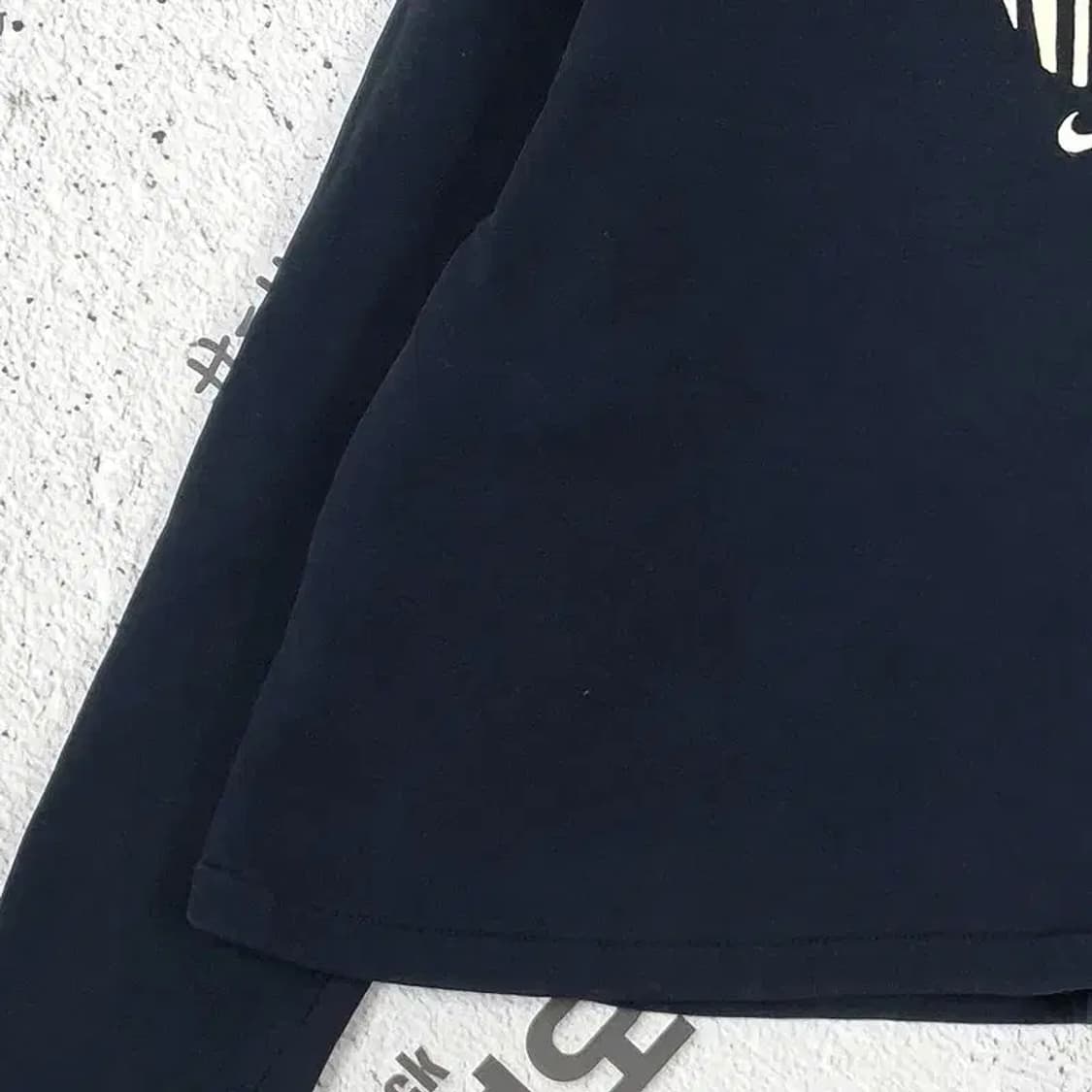 나이키 NIKE 크롭 후드 티셔츠 빈티지 블랙 2300156 상품이미지5
