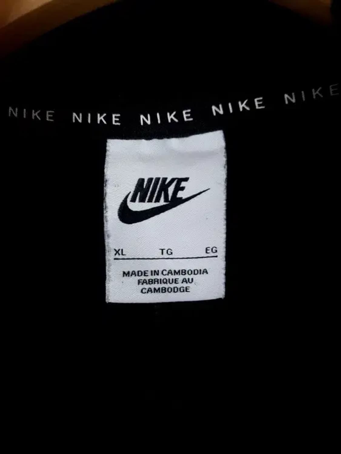 나이키 NIKE 크롭 후드 티셔츠 빈티지 블랙 2300156 상품이미지8
