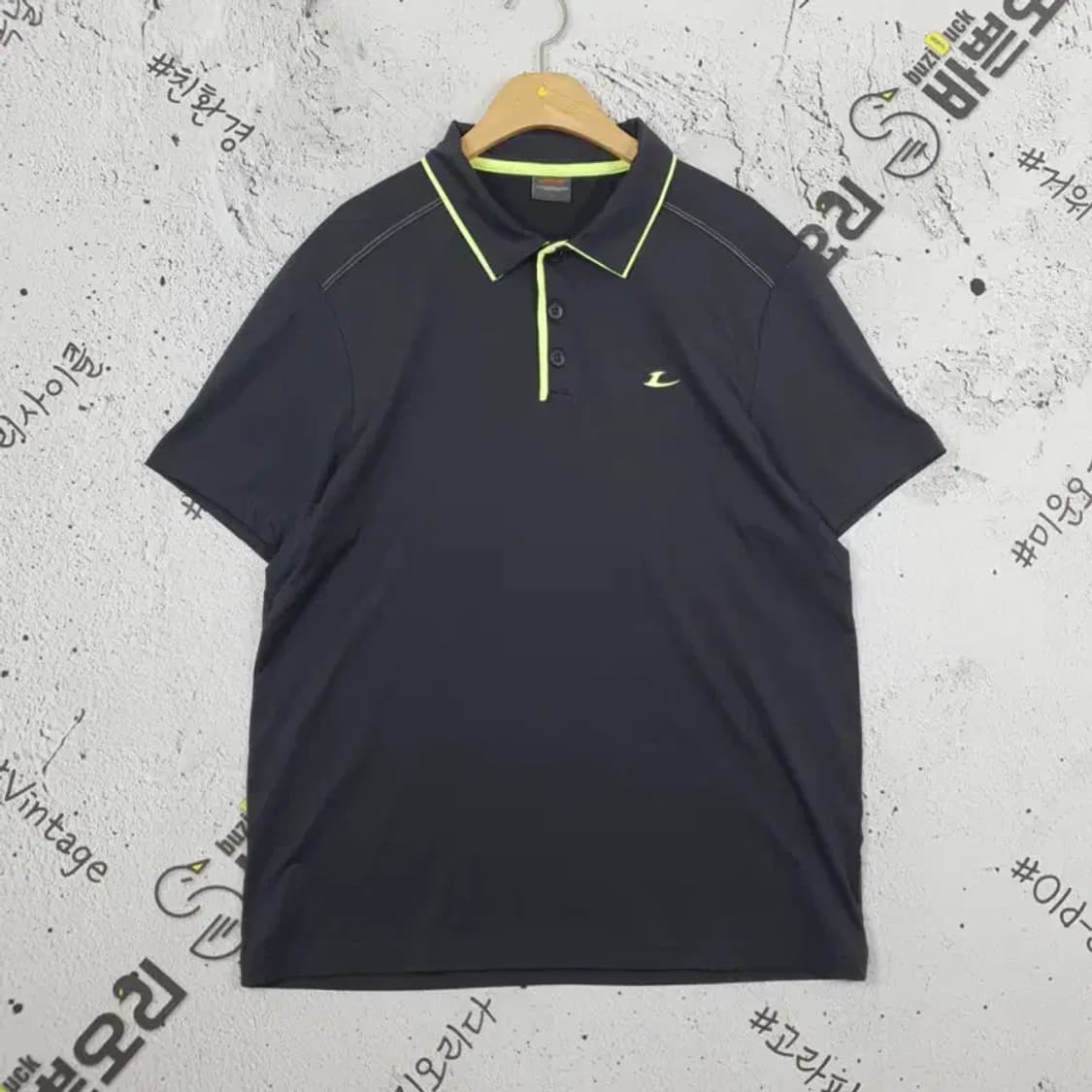 르까프 LECAF 기능성 반팔 카라티 다크그레이 100 1000224 상품이미지1