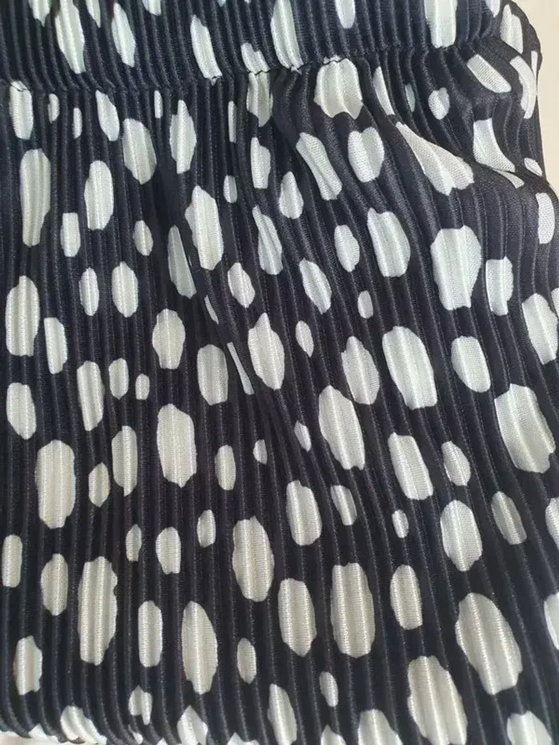 블랙 호피 레오파드 옆트임 롱스커트 블랙 F 4500043 상품이미지4