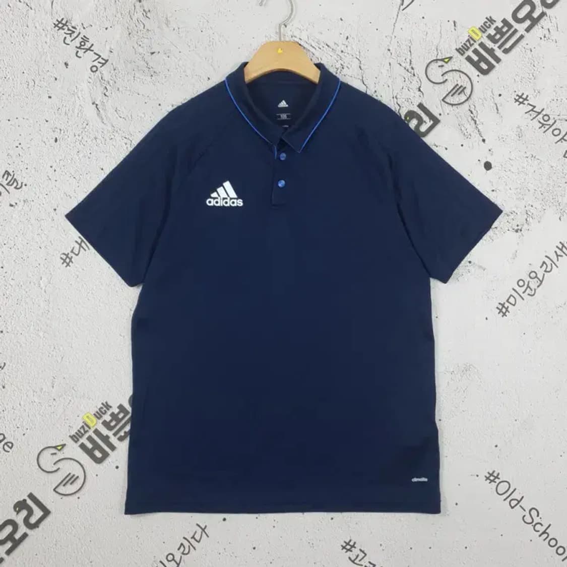 아디다스 기능성 반팔 카라티 네이비 XL(100) 1000425 상품이미지1