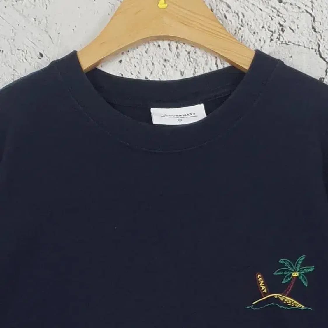 커버낫 COVERNAT 백프린팅 반팔 티 네이비 M(95) 1000427 상품이미지4