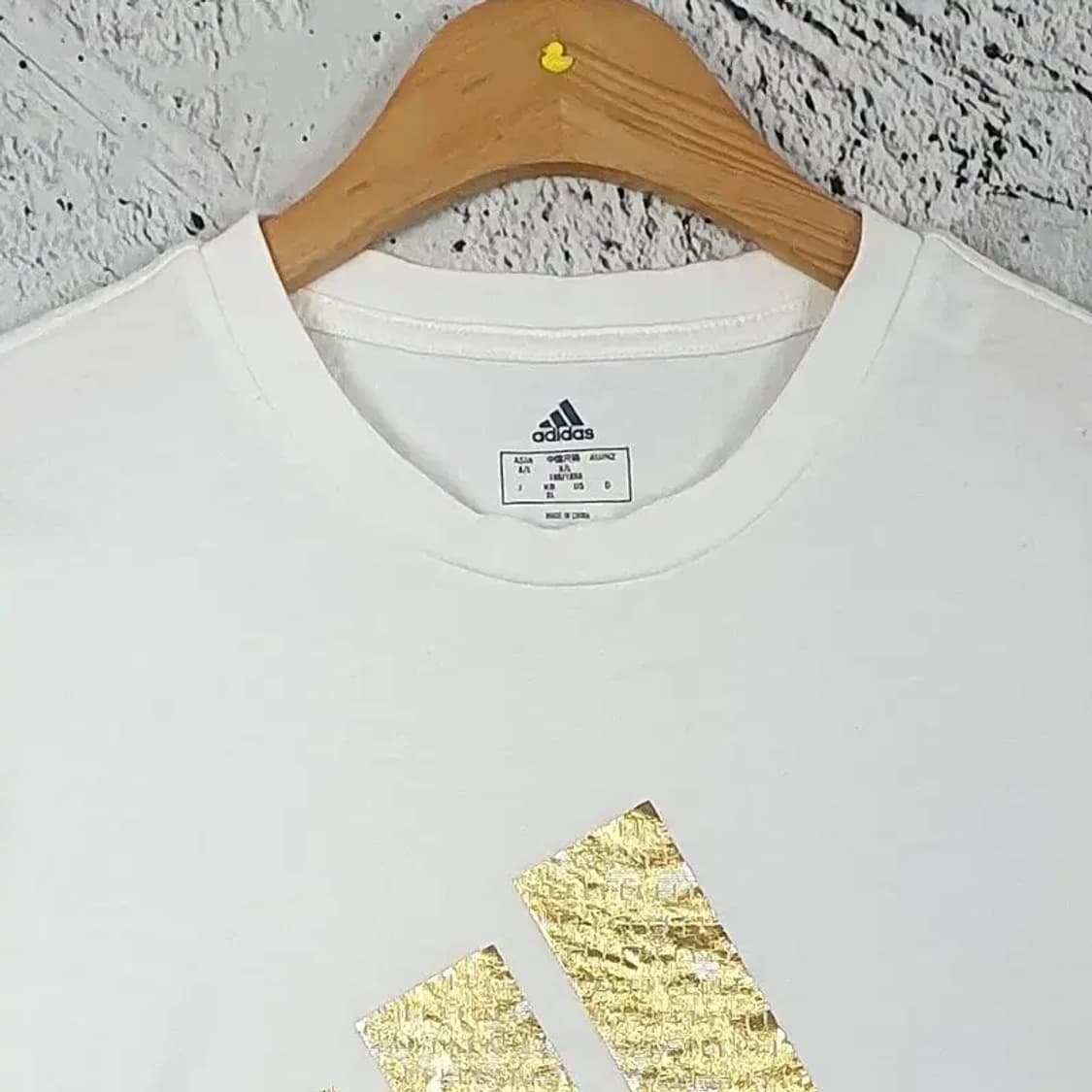 아디다스 ADIDAS 반팔 티 화이트 골드 XL(100) 1000428 상품이미지4