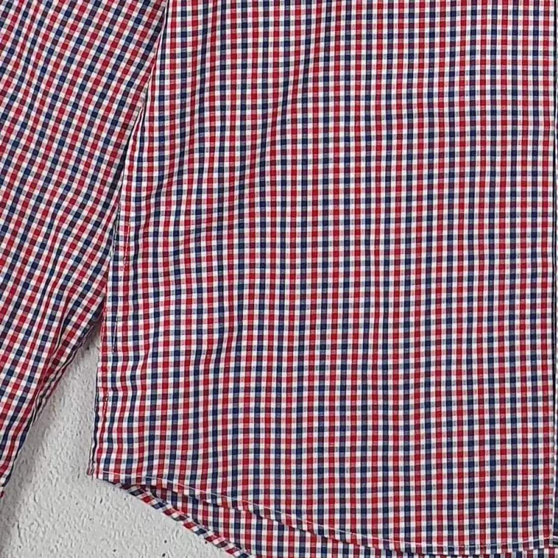 헤지스 HAZZYS 긴팔 남방 셔츠 투컬러깅엄 105 1100296 상품이미지6