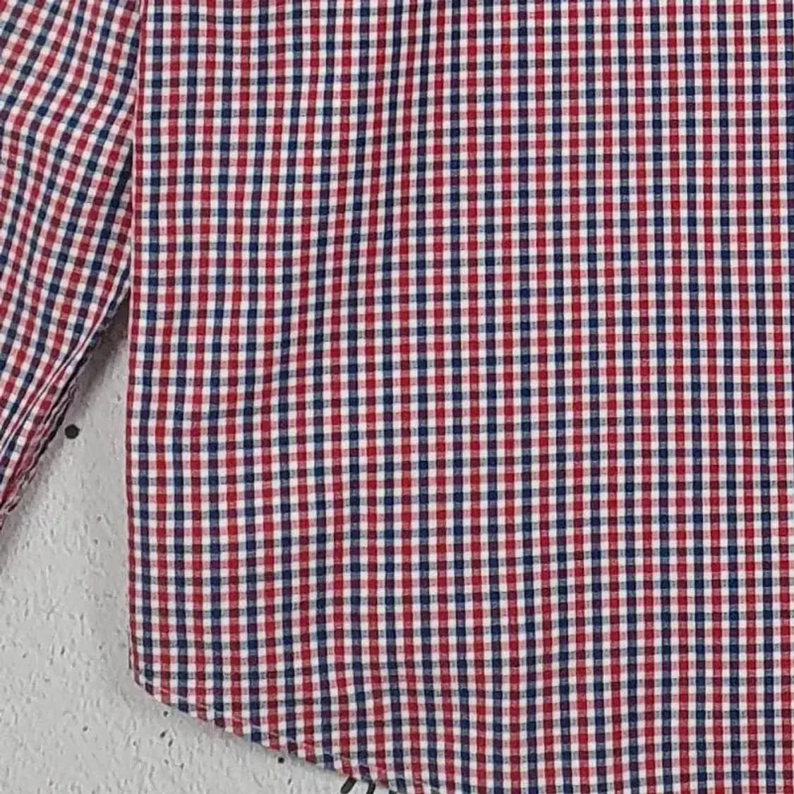 헤지스 HAZZYS 긴팔 남방 셔츠 투컬러깅엄 105 1100296 상품이미지7