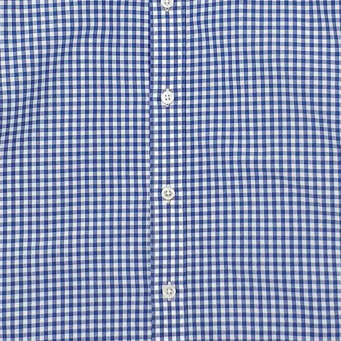 빈폴 BEANPOLE 긴팔 남방 셔츠 블루 깅엄 105 1100297 상품이미지5