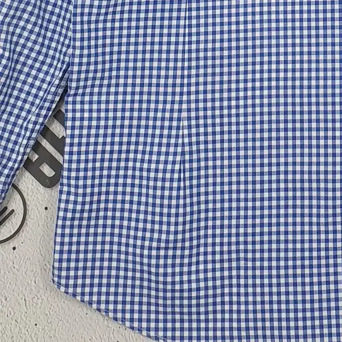 빈폴 BEANPOLE 긴팔 남방 셔츠 블루 깅엄 105 1100297 상품이미지8