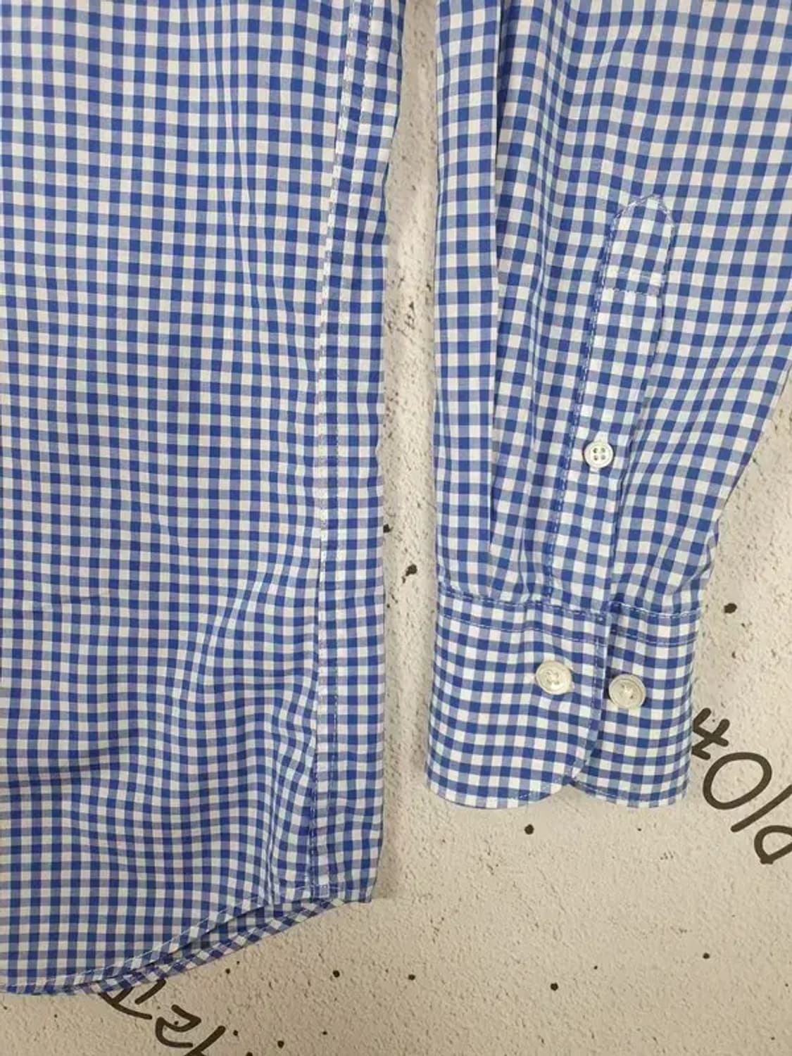 빈폴 BEANPOLE 긴팔 남방 셔츠 블루 깅엄 105 1100297 상품이미지9