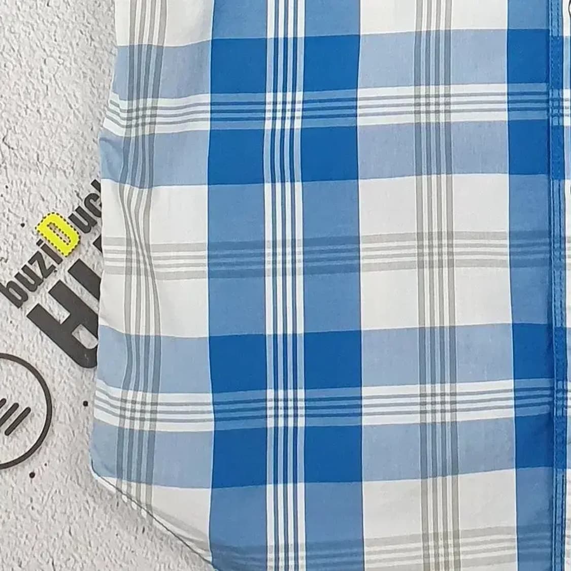 리바이스 LEVI'S 반팔 셔츠 남방 블루 타탄 L 1100298 상품이미지6