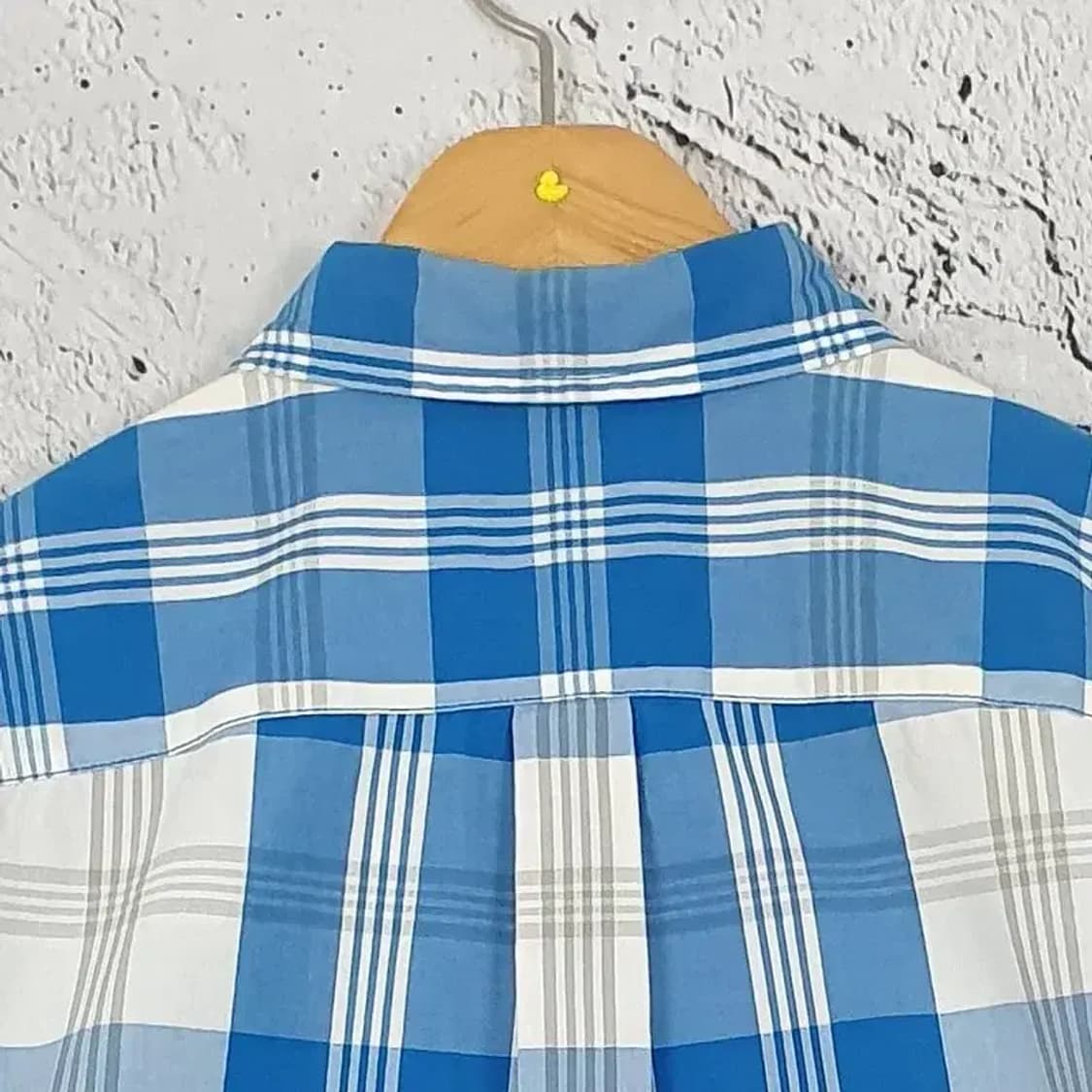 리바이스 LEVI'S 반팔 셔츠 남방 블루 타탄 L 1100298 상품이미지7