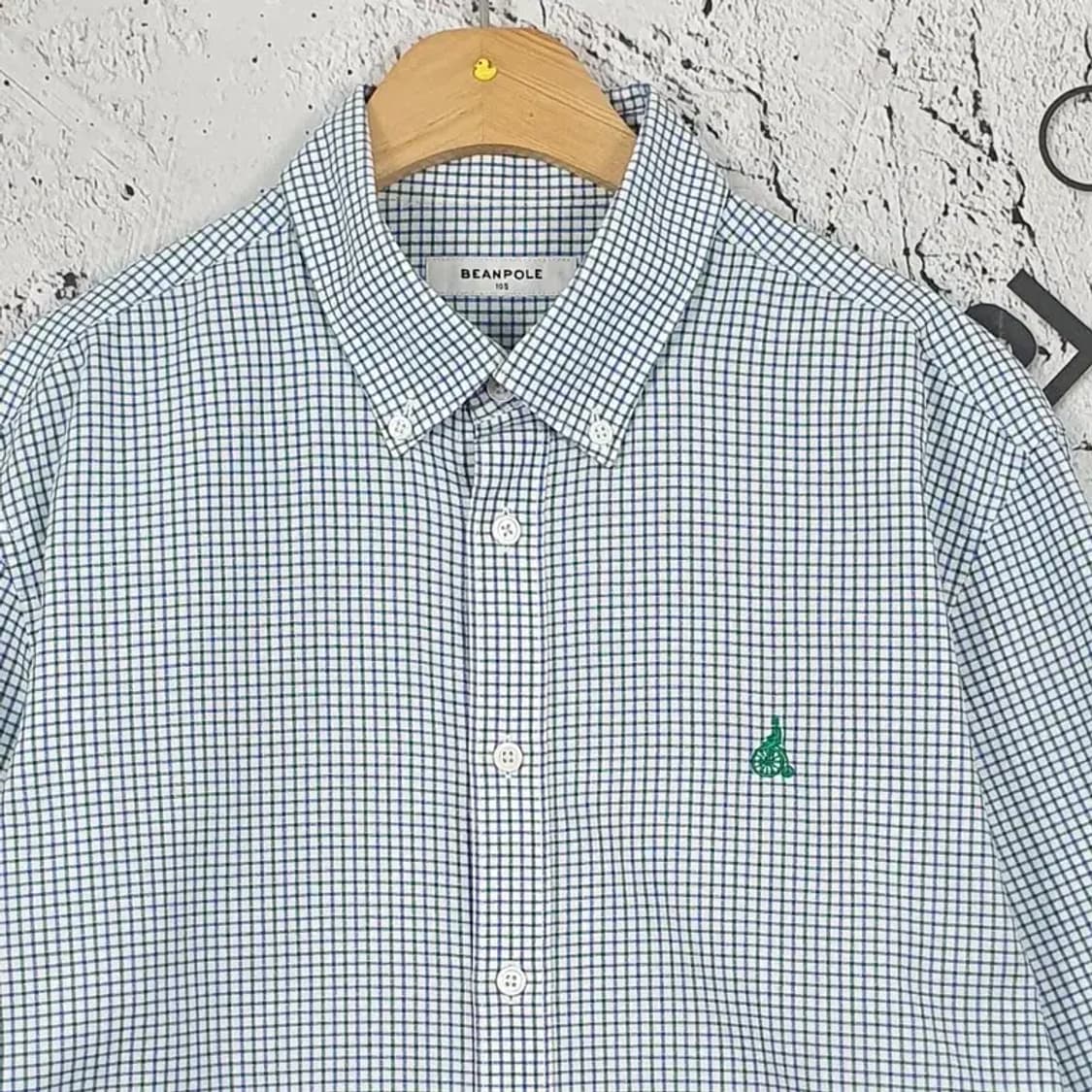 빈폴 BEANPOLE 긴팔 셔츠 그린 블루 태터솔 105 1100299 상품이미지4