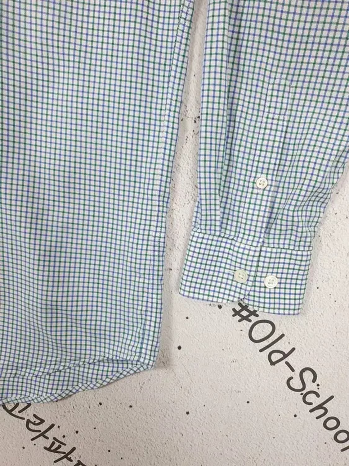 빈폴 BEANPOLE 긴팔 셔츠 그린 블루 태터솔 105 1100299 상품이미지8