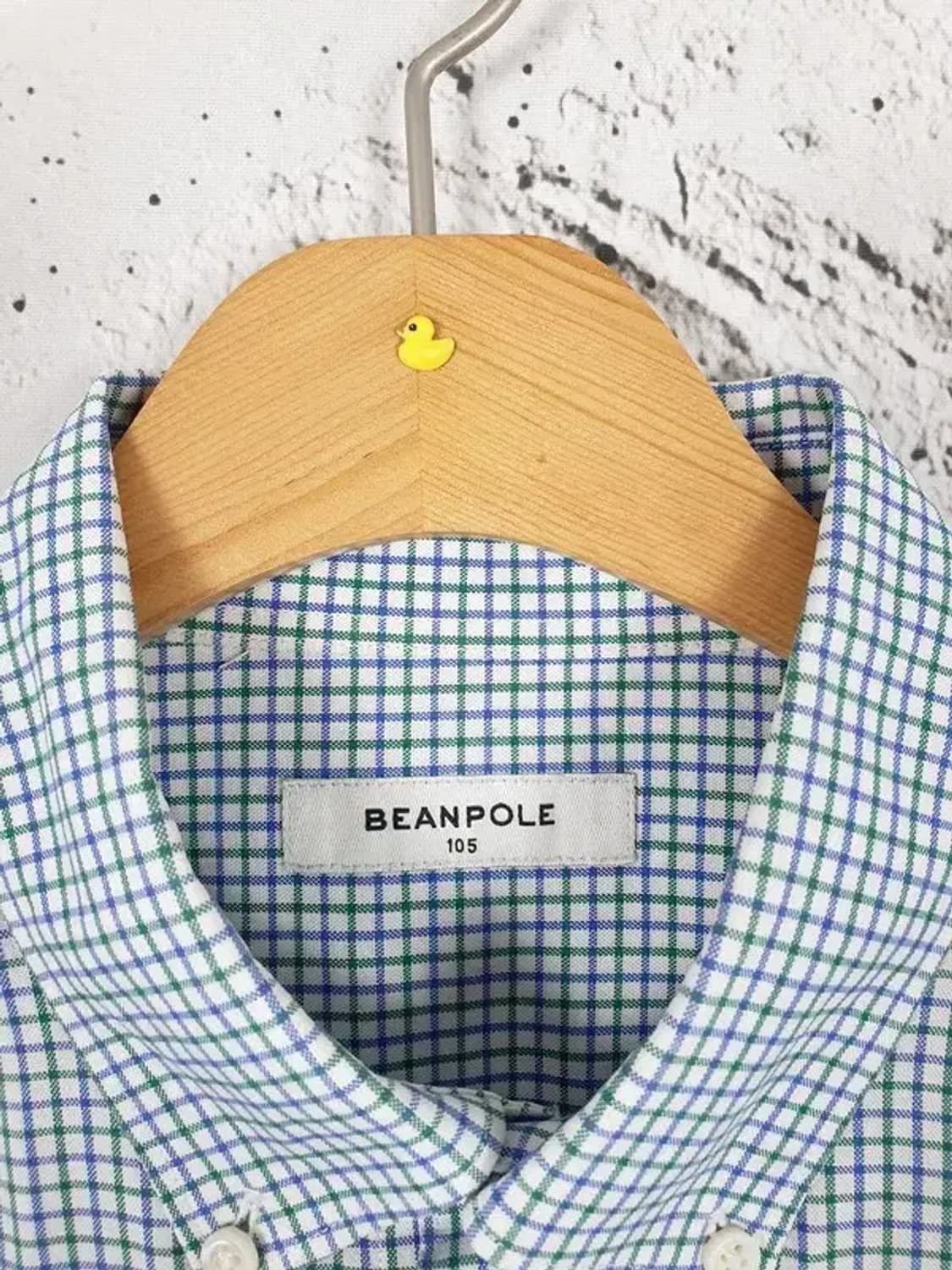 빈폴 BEANPOLE 긴팔 셔츠 그린 블루 태터솔 105 1100299 상품이미지9