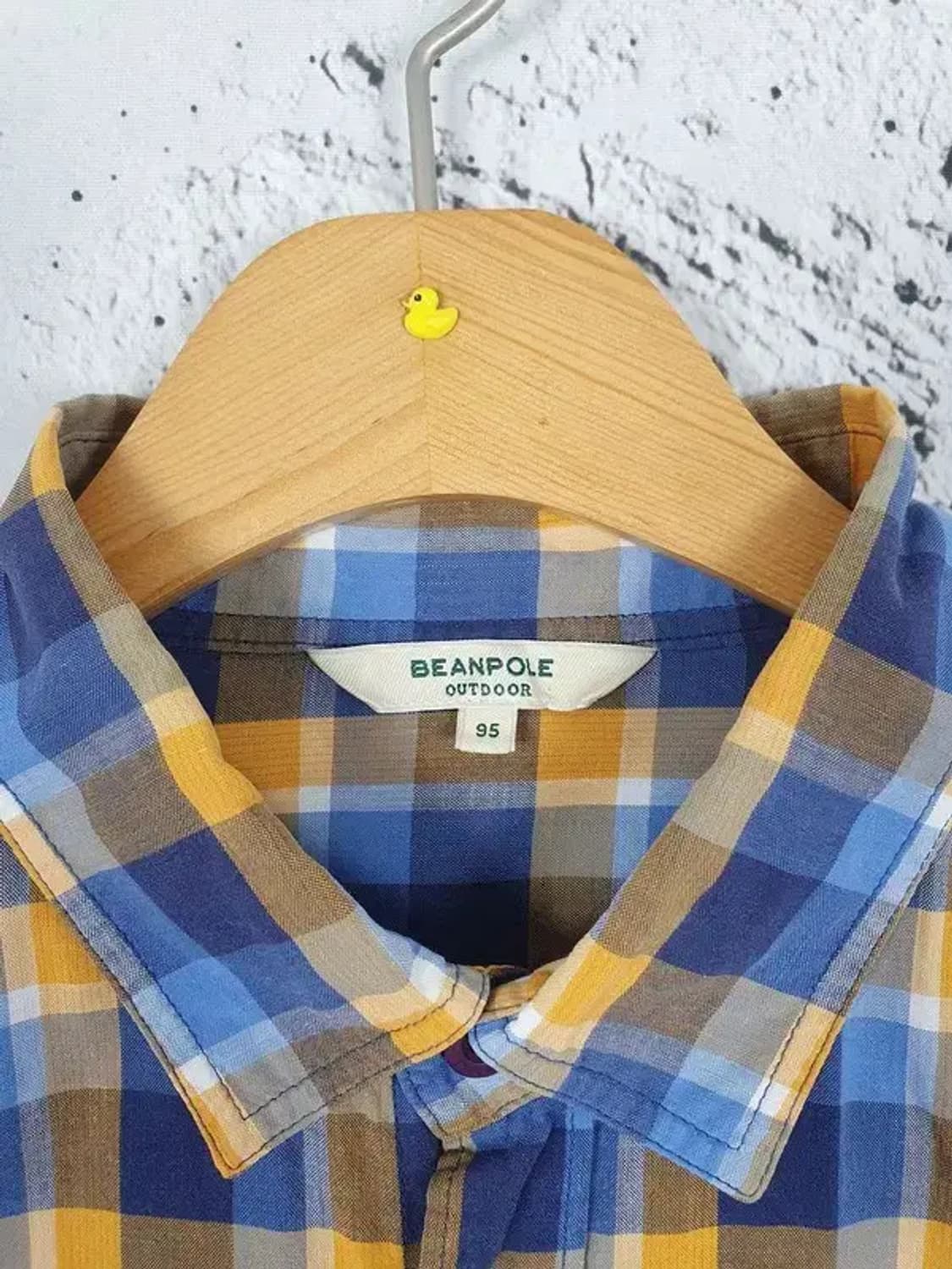 빈폴 긴팔 남방 셔츠 옐로우블루 타탄 95 1100301 상품이미지10