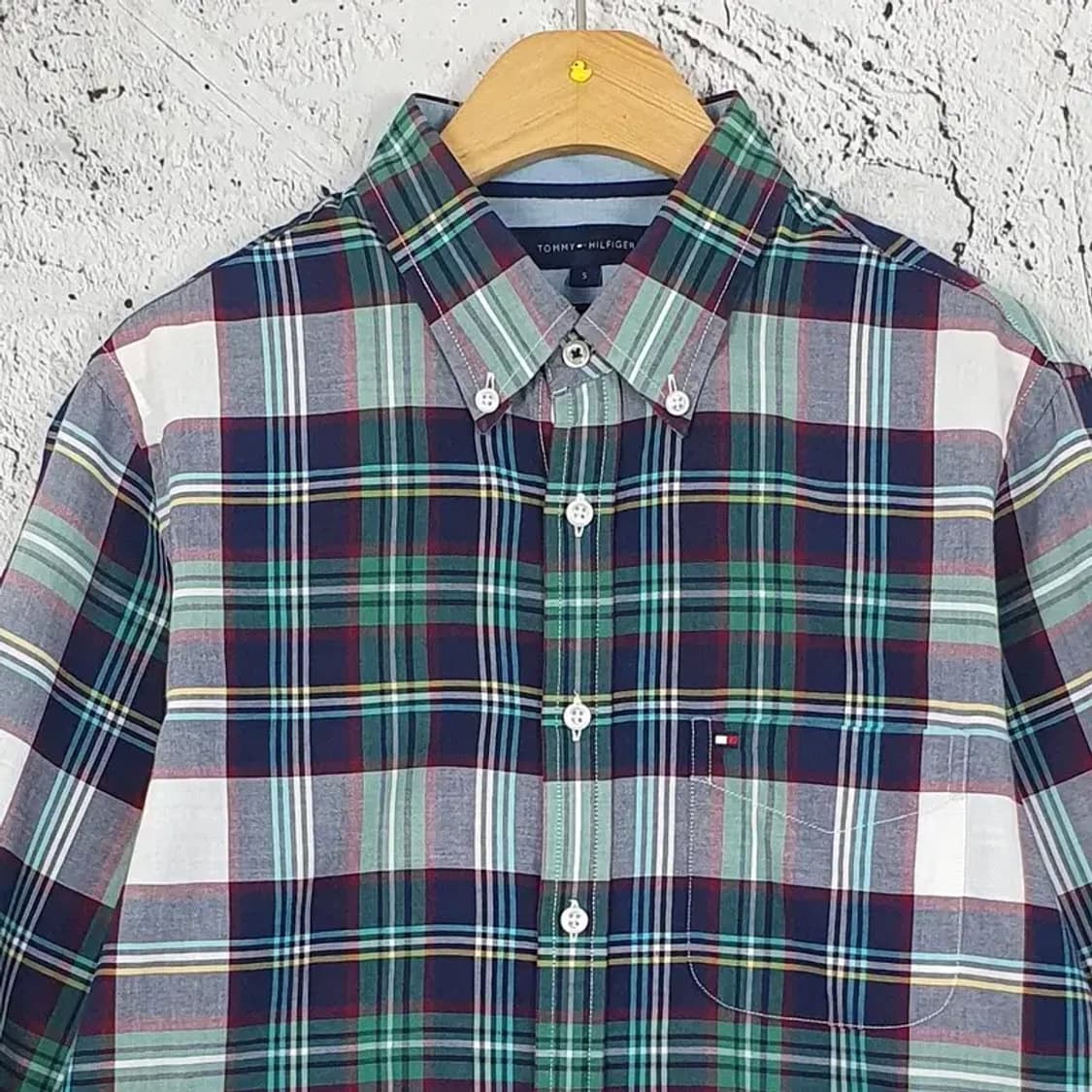 타미힐피거 아메카지 긴팔 남방 셔츠 그린 타탄 S 1100302 상품이미지4